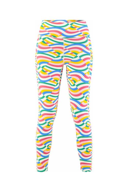 Blutsgeschwister Leggings Ohmm Legs in Color happy rainbow waves, Gr.S