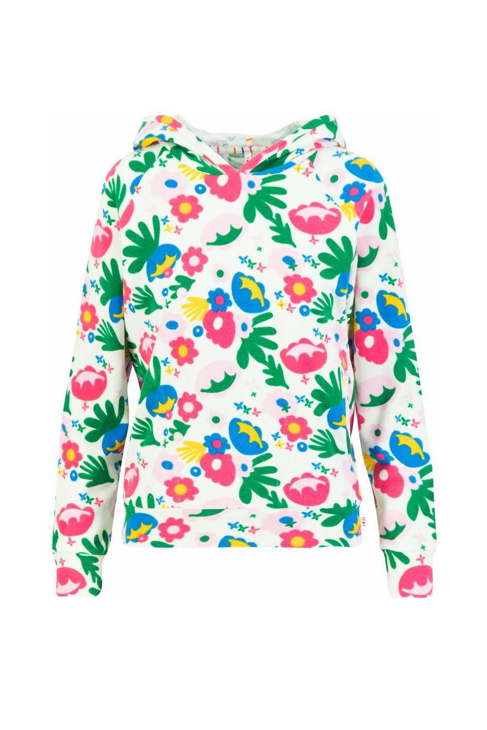 Blutsgeschwister Hoody Miracle of Wimbledon in Color happy flower party, Gr.S