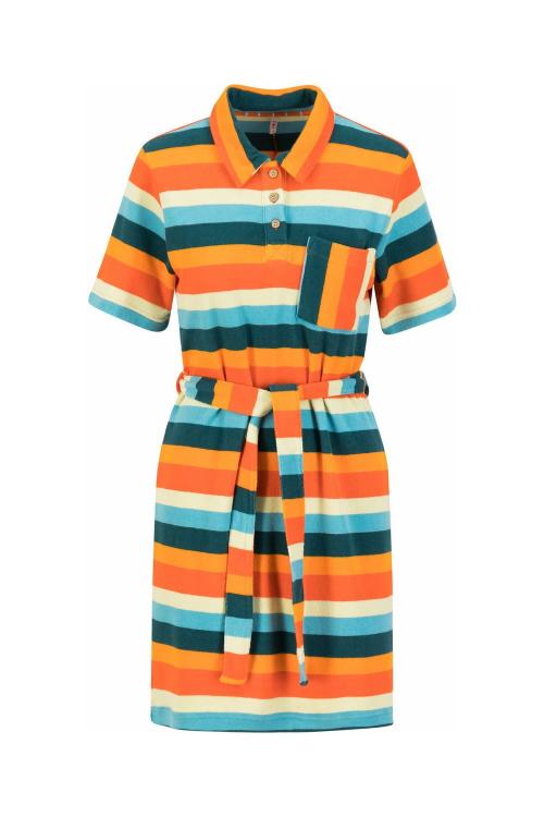 Blutsgeschwister Midi- Kleid Grand Slam Madame in Color delightful soul stripes, Gr.S