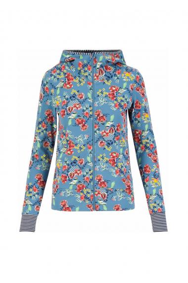 Blutsgeschwister Scuba Duba Zip Up in birds for lovers, Gr.XS