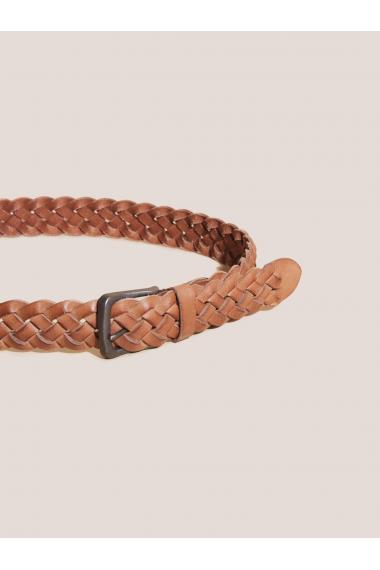 White Stuff Weave Leather Belt in MID TAN Art. WS437576