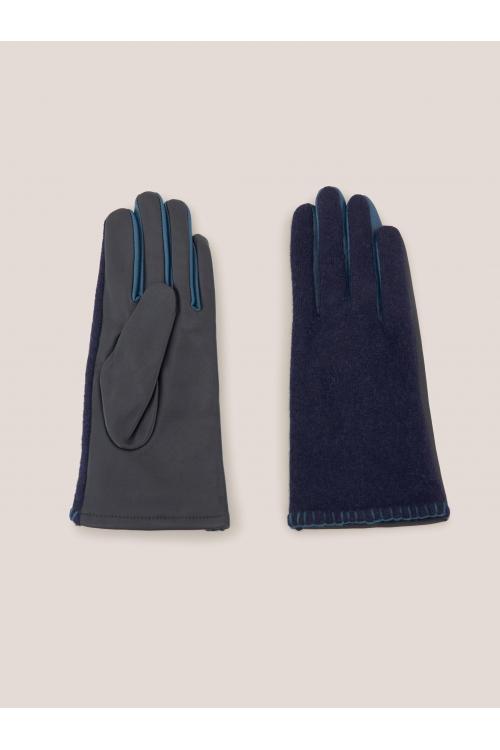 White Stuff Lucie Leather Glove in DARK NAVY Art. WS439306