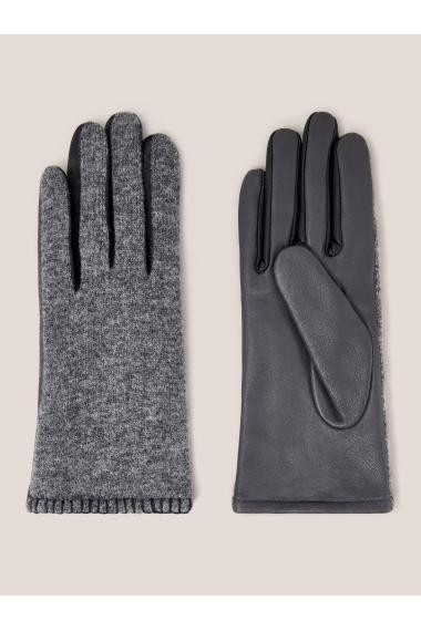 White Stuff Lucie Leather Glove in MID GREY Art. WS439306