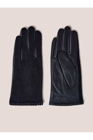 White Stuff Lucie Leather Glove in PURE BLK Art. WS439306