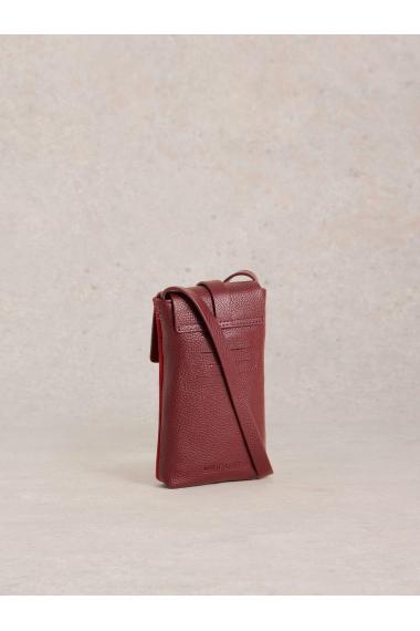 White Stuff WSClara Buckle Suede Phone Bag in BRT RED Art. WS439442