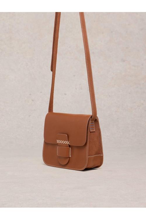 White Stuff Evie Leather Satchel in MID TAN Art. WS440587