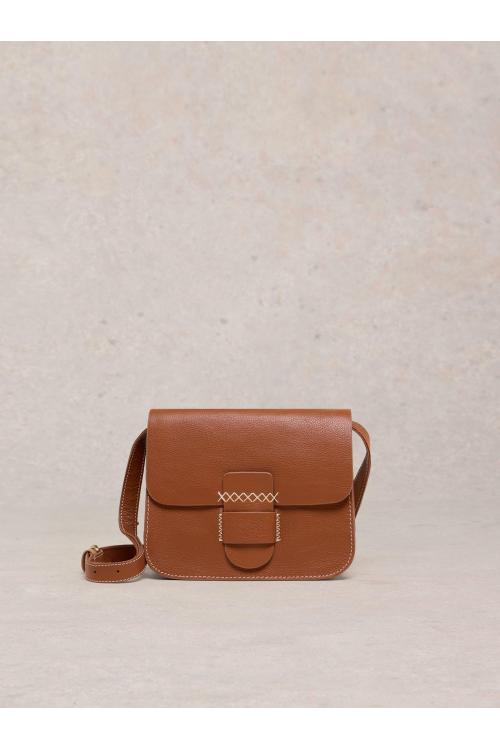 White Stuff Evie Leather Satchel in MID TAN Art. WS440587