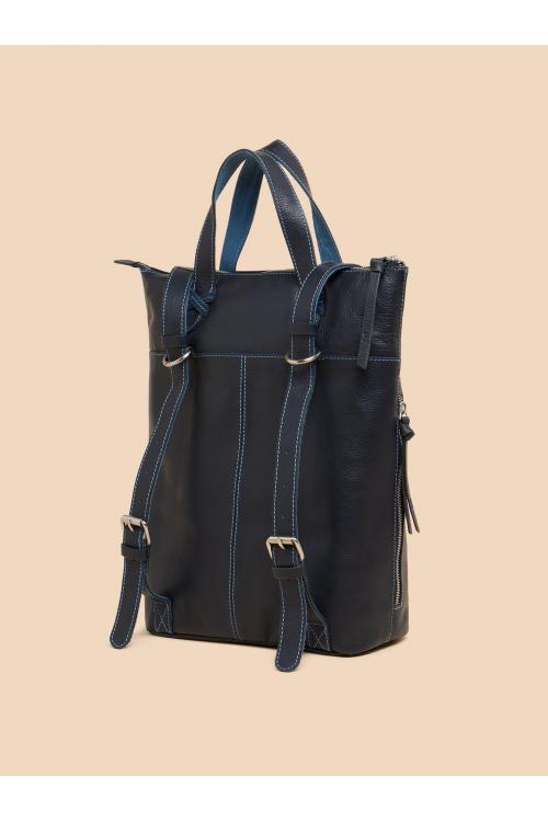 White Stuff Leather Convertible Backpack in DARK NAVY Art. WS440720