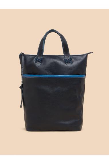 White Stuff Leather Convertible Backpack in DARK NAVY Art. WS440720