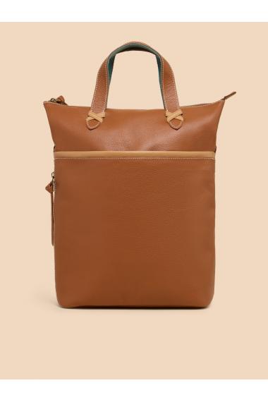 White Stuff Leather Convertible Backpack in MID TAN Art. WS440720