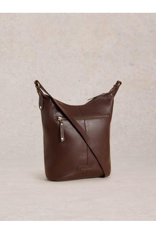 White Stuff Fern Leather Crossbody in DK BROWN Art. WS441104