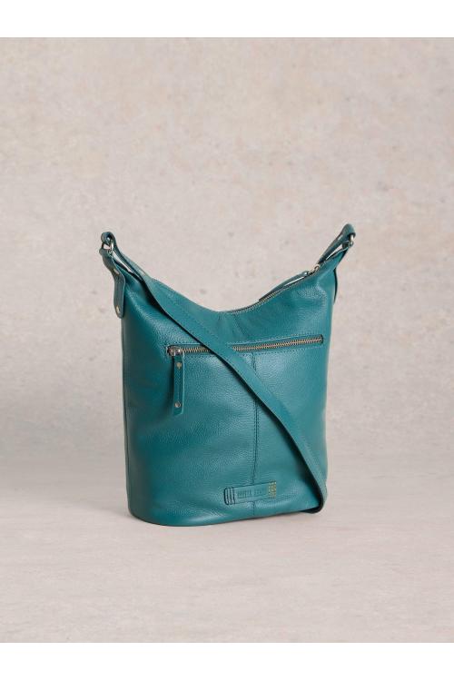 White Stuff Fern Leather Crossbody in MID TEAL Art. WS441104