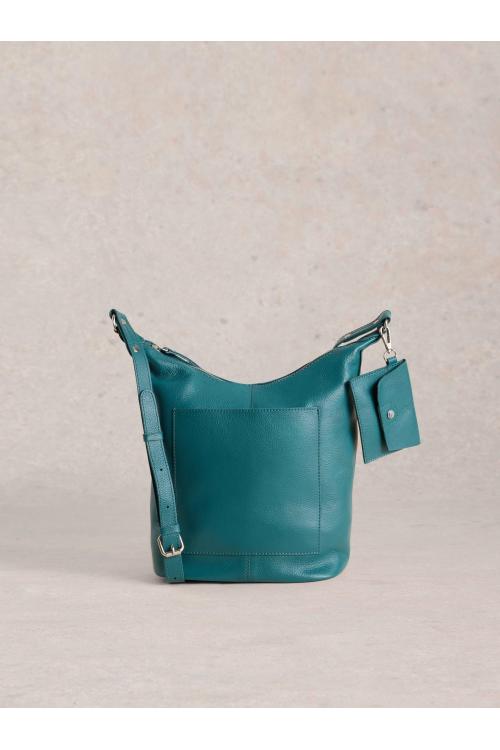 White Stuff Fern Leather Crossbody in MID TEAL Art. WS441104