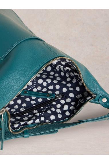 White Stuff Fern Leather Crossbody in MID TEAL Art. WS441104