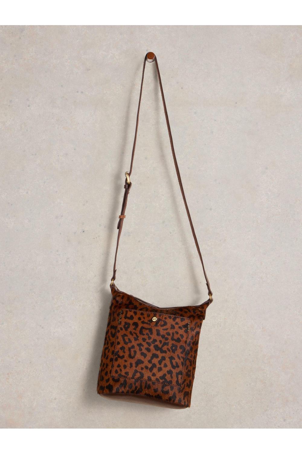 White Stuff Mini Fern Leather Crossbody in BROWN MLT Art. WS441118 / WS438797