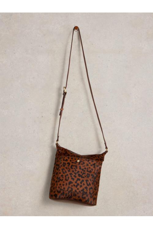 White Stuff Mini Fern Leather Crossbody in BROWN MLT Art. WS441118 / WS438797