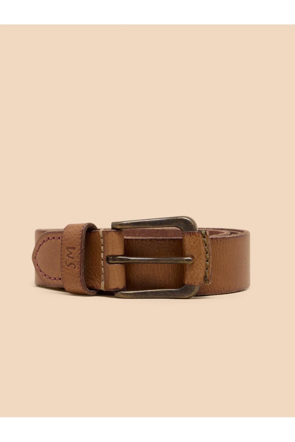 White Stuff Leather Belt in MID TAN Art. WS441189