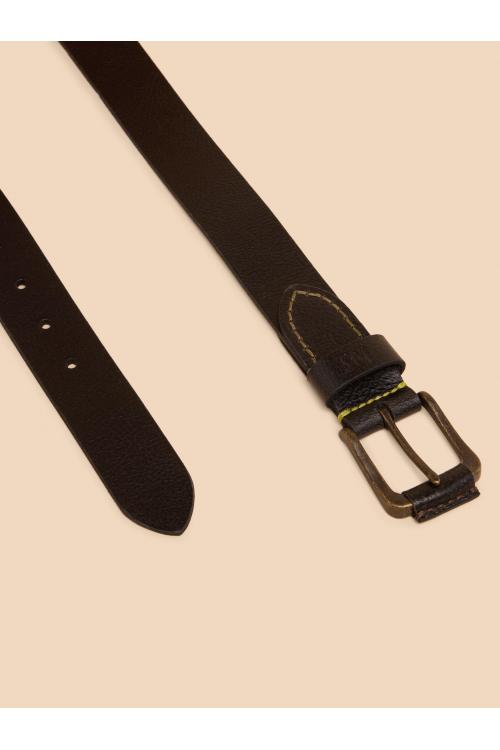 White Stuff Leather Belt in PURE BLK Art. WS441189