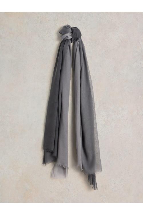 White Stuff Penny Plain Oversized Scarf in CHARC GREY Art. WS441241