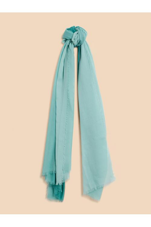 White Stuff Penny Plain Oversized Scarf in LGT BLUE Art. WS441241