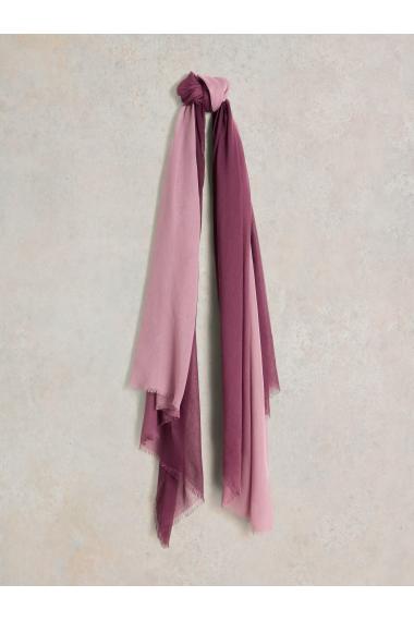 White Stuff Penny Plain Oversized Scarf in MID PLUM Art. WS441241