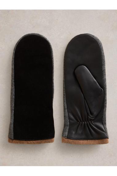 White Stuff Suede Mitten in PURE BLK Art. WS441757