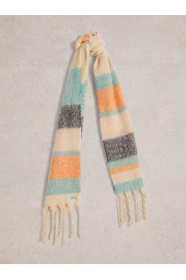 White Stuff Shelly Skinny Scarf in NAT MLT Art. WS441759