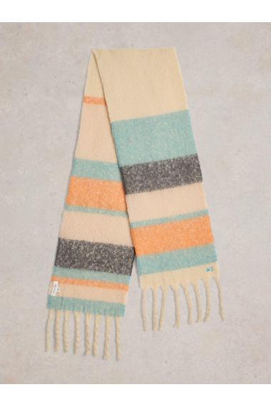 White Stuff Shelly Skinny Scarf in NAT MLT Art. WS441759