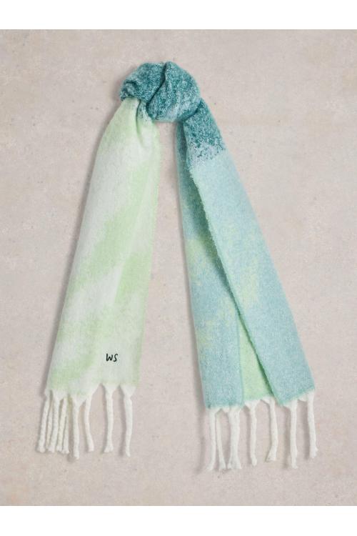 White Stuff Shelly Brushed Scarf in BLUE MLT Art. WS441760