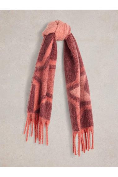 White Stuff Shelly Brushed Scarf in PLUM MLT Art. WS441760