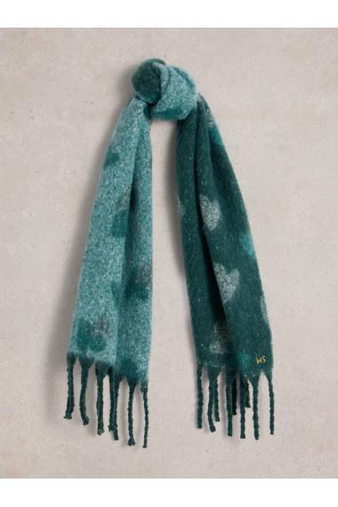 White Stuff Shelly Brushed Scarf in TEAL MLT Art. WS441760