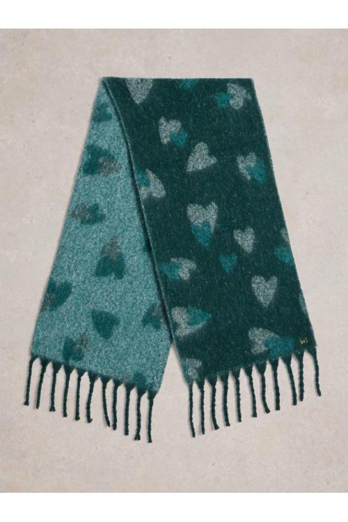 White Stuff Shelly Brushed Scarf in TEAL MLT Art. WS441760