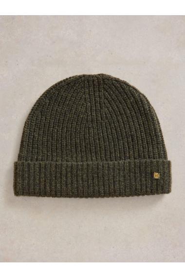 White Stuff Albie Rib Knit Beanie in GREEN MLT Art. WS441761