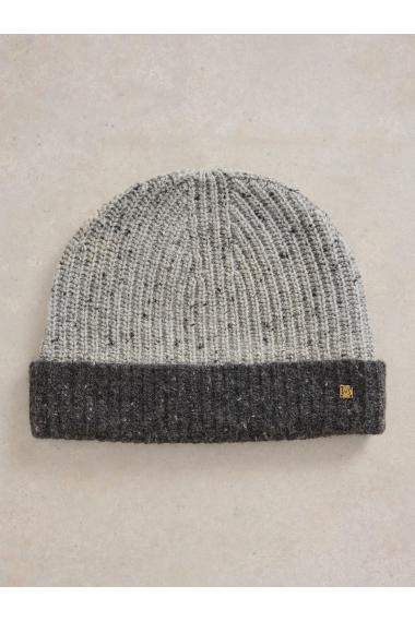 White Stuff Albie Rib Knit Beanie in GREY MLT Art. WS441761