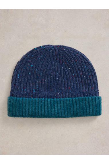 White Stuff Albie Rib Knit Beanie in NAVY MULTI Art. WS441761