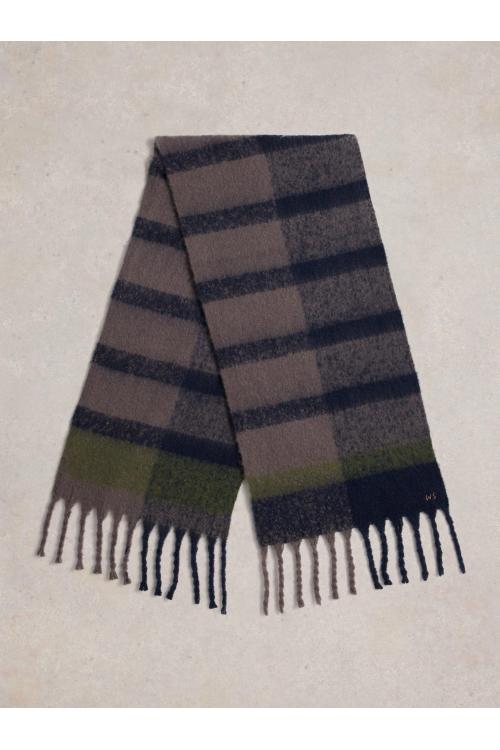 White Stuff Benny Brushed Scarf in GREY MLT Art. WS441764