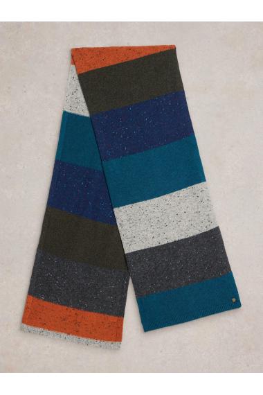 White Stuff Albie Rib Knit Scarf in GREY MLT Art. WS441765