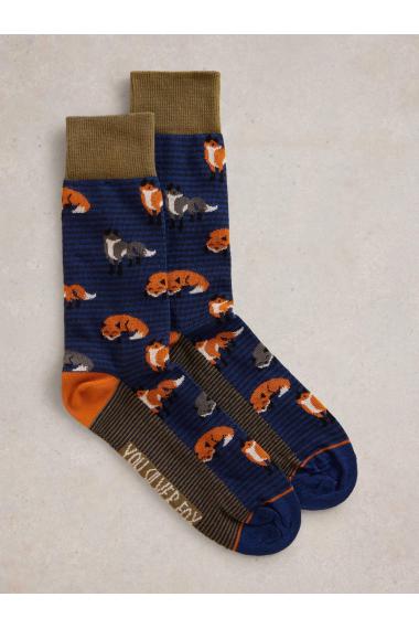 White Stuff Silver Fox Ankle Sock in NAVY MULTI Art. WS441775