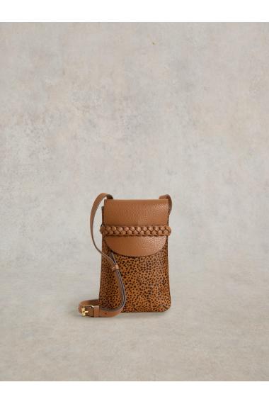 White Stuff Clemmy Leather Phone Bag in TAN MULTI Art. WS441831