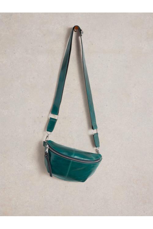 White Stuff Mini Sebby Leather Sling Bag in MID TEAL Art. WS441832