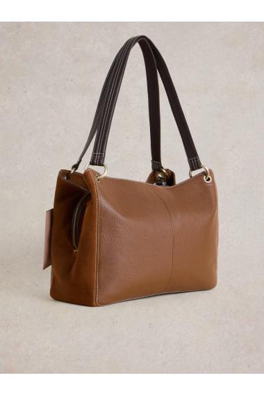 White Stuff Farrah Leather Tote Bag in MID TAN Art. WS441833