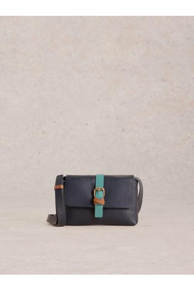 White Stuff Landscape Leather Phone Bag  in FR NAVY Art. WS441887