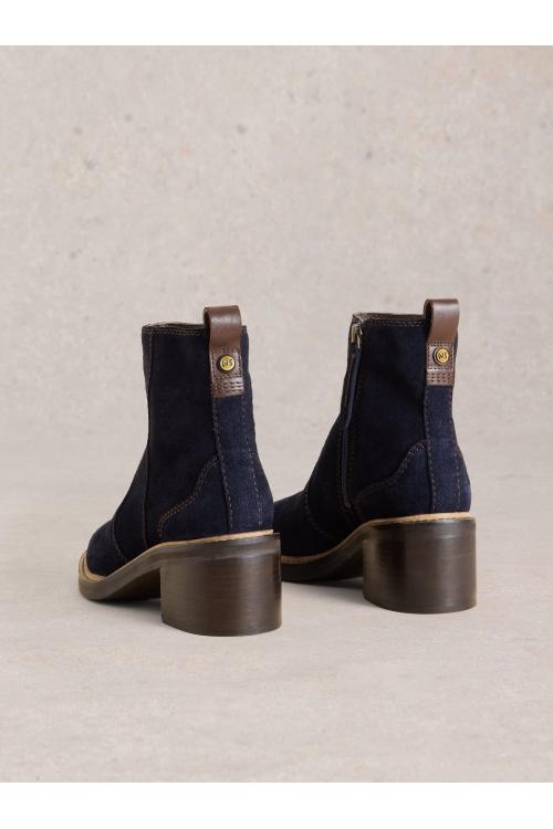 White Stuff Cleo Block Heel Boot in DARK NAVY Art. WS441568