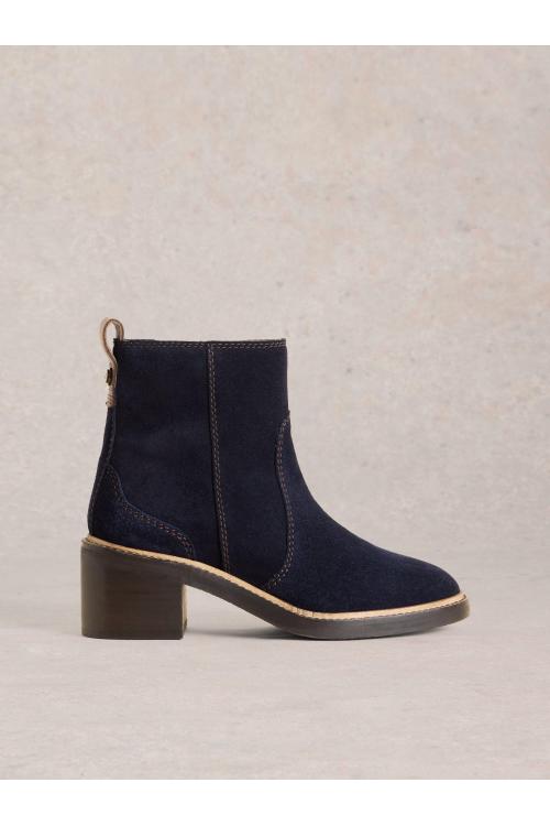 White Stuff Cleo Block Heel Boot in DARK NAVY Art. WS441568