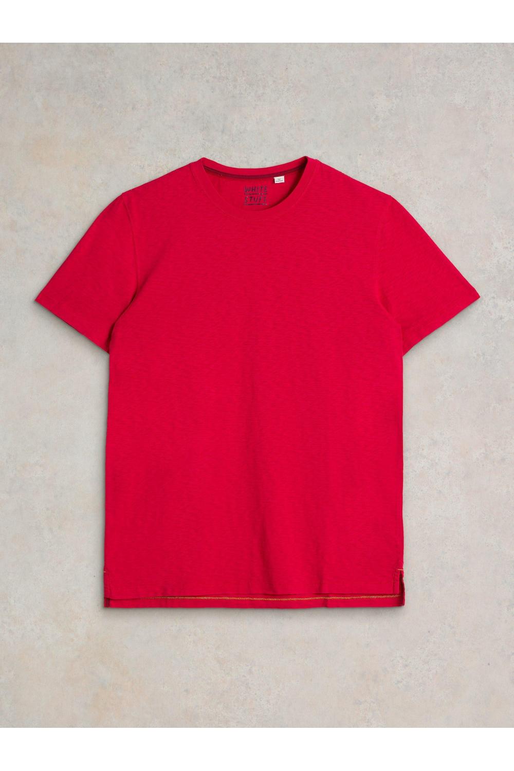 White Stuff Abersoch Short Sleeve Tee in BRT RED Art. WS435277