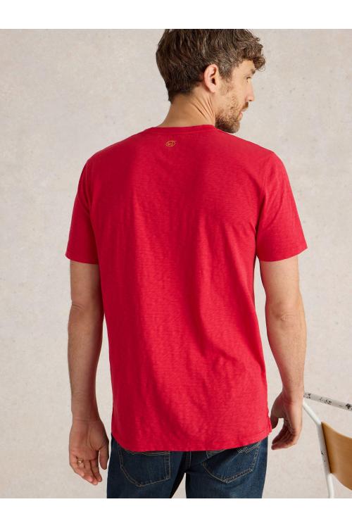 White Stuff Abersoch Short Sleeve Tee in BRT RED Art. WS435277