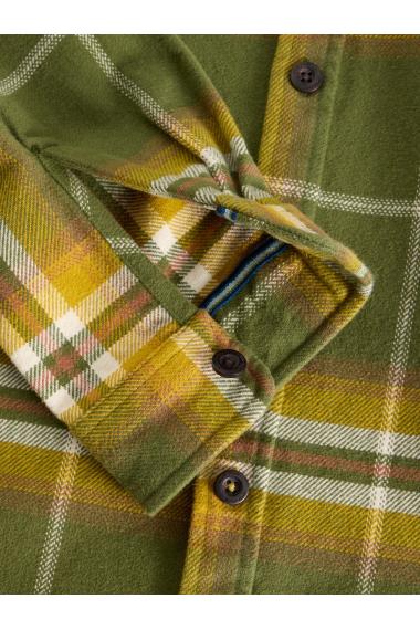 White Stuff Darwen Check Overshirt in GREEN MLT Art. WS439314