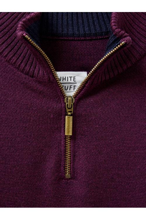 White Stuff Newport Merino Funnel in MID PLUM Art. WS439635