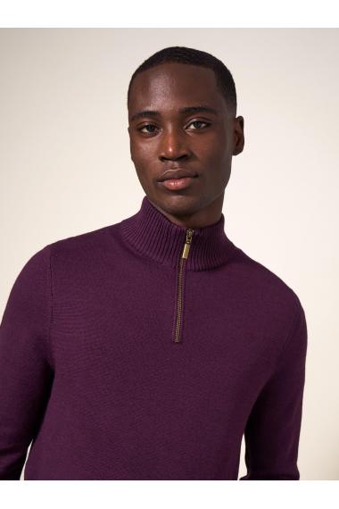 White Stuff Newport Merino Funnel in MID PLUM Art. WS439635