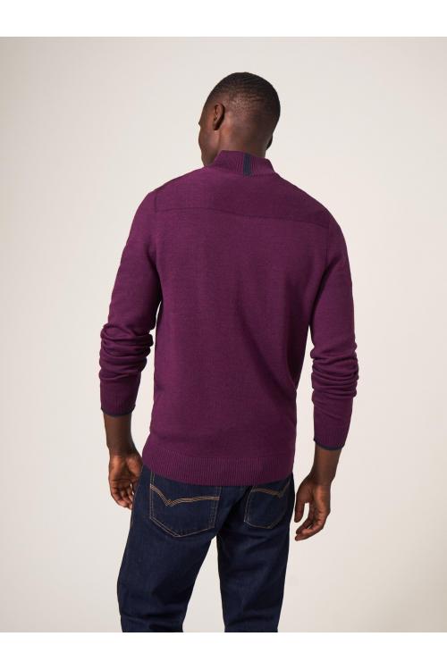 White Stuff Newport Merino Funnel in MID PLUM Art. WS439635